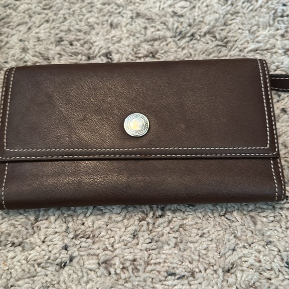 Coach Brown Leather Shoulder Soho   Bag Matching Wallet - Picture 2 of 10